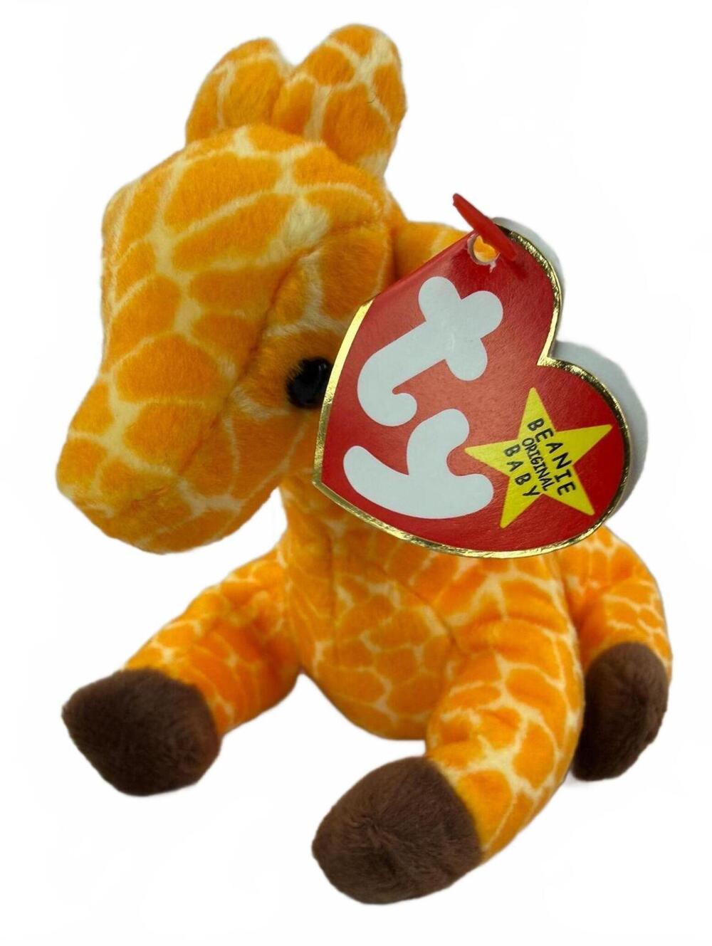 Vintage 1995 TY Twigs Giraffe Plush Stuffed Animal the Original Beanie Babies 7"